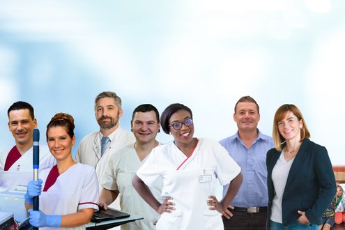 Collage Menschen aus Martha-Maria