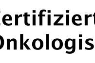 DKG-Logo, zertifiziertes Onkologisches Zentrum, grünes Punktmuster.
